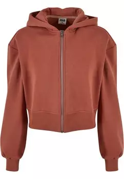 Толстовка с капюшоном на молнии Urban Classics, цвет Pastel red