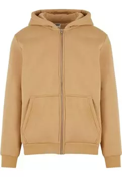 Толстовка с капюшоном на молнии Urban Classics, бежевый