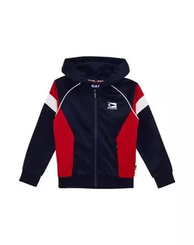 Толстовка с капюшоном на молнии WE Fashion, темно-синий