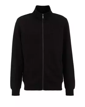 Толстовка с капюшоном на молнии WE Fashion, черный