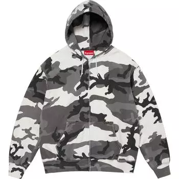 Толстовка с капюшоном на молнии Work Supreme, Camouflage/Snow Camo