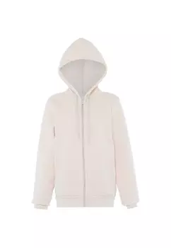 Толстовка с капюшоном на молнии Yuka Zip-Up Hoodie, кремовый
