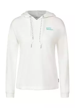Толстовка с капюшоном, на шнурке, с надписью, для женщин CECIL, цвет Vanilla White