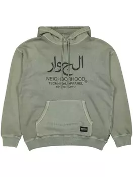 Толстовка с капюшоном Neighborhood пигментного цвета, зеленый