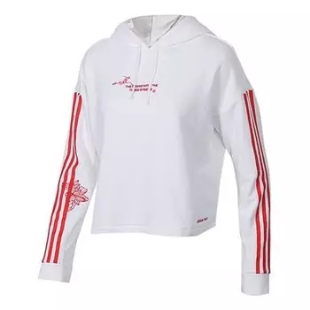 Толстовка с капюшоном neo casual белая Adidas, белый