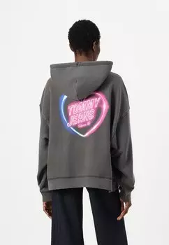 Толстовка с капюшоном NEON HOODIE - Sweatshirt Tommy Jeans, черный