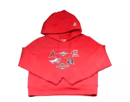 Толстовка с капюшоном New Era MLB Anaheim Angels Patch Pride Red для мужчин 12879518