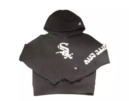Толстовка с капюшоном New Era MLB Chicago White Sox 2005 WS Patch Up черная мужская 12879541