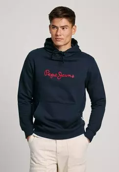 Толстовка с капюшоном NEW JOE Pepe Jeans, темно-синий