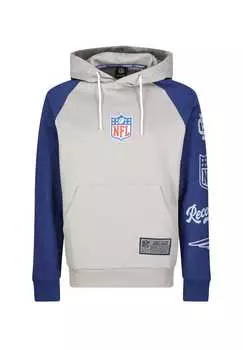 Толстовка с капюшоном NFL Patriots Football свободного покроя Re:Covered, серый