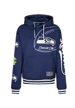 Толстовка с капюшоном NFL Seahawks Emerald City для всех фанатов Seattle Seahawks Re:Covered, синий