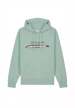 Толстовка с капюшоном NIEDLICHE SARDELLE watapparel, светло-зеленый
