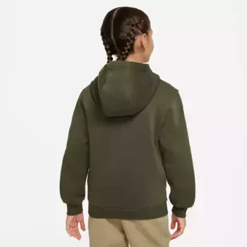 Толстовка с капюшоном Nike Sportswear "CLUB FLEECE BIG KID'S PULLOVER HOODIE", белый