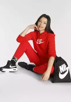 Толстовка с капюшоном Nike Sportswear "Club Fleece Women's Logo Pullover Hoodie", белый