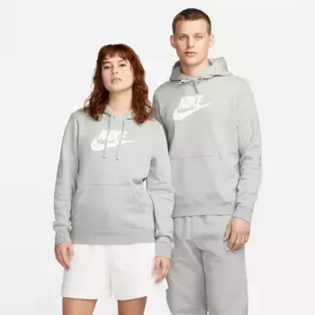Толстовка с капюшоном Nike Sportswear "Club Fleece Women's Logo Pullover Hoodie", белый
