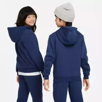 Толстовка с капюшоном Nike Sportswear "CLUB FLEECE BIG KID'S PULLOVER HOODIE", белый
