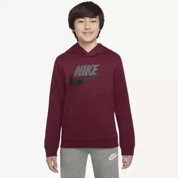 Толстовка с капюшоном Nike Sportswear "Club Fleece Big Kids' Pullover Hoodie", черный