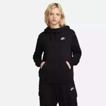 Толстовка с капюшоном Nike Sportswear "Club Fleece Women's Funnel Hoodie", белый