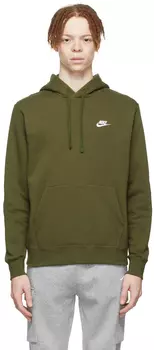 Толстовка с капюшоном Nike Sportswear Club, темно-зеленый