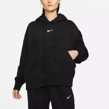 Толстовка с капюшоном Nike Sportswear "PHOENIX FLEECE WOMEN'S OVERSIZED PULLOVER HOODIE", черный