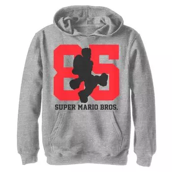 Толстовка с капюшоном Nintendo Super Mario 85 Mario Silhouette для мальчиков 8–20 лет Licensed Character