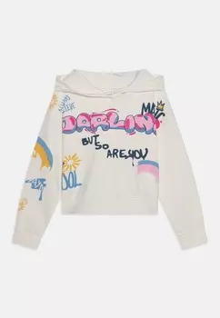 Толстовка с капюшоном NKFLIDITTE LOOSE SHORT Name it, кремовый