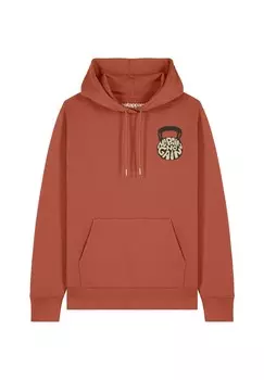 Толстовка с капюшоном NO PAIN NO GAIN watapparel, коричневый