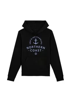 Толстовка с капюшоном NORDSEE KNUT JAN HAMBURG F4NT4STIC, черный