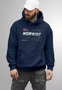 Толстовка с капюшоном NORWAY EXPLORER SCANDINAVIAN Neverless, темно-синий
