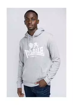 Толстовка с капюшоном облегающая фремингтон Lonsdale, серый