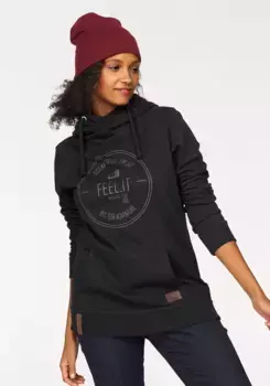 Толстовка с капюшоном Ocean Sportswear, - больших размеров, черный