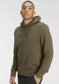 Толстовка с капюшоном Ocean Sportswear "Essentials Hoody", изготовлена из чистого хлопка, хаки
