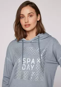 Толстовка с капюшоном OIL DYED MIT ARTWORK Soccx, серый