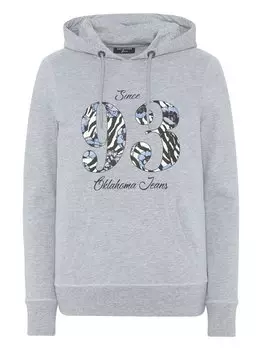 Толстовка с капюшоном Oklahoma Jeans, серый