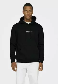 Толстовка с капюшоном ONSCURATED Only & Sons, черный