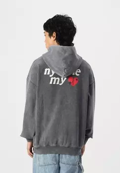 Толстовка с капюшоном ONSRAIDEN WASHED HOODIE UNISEX Only & Sons, антрацит