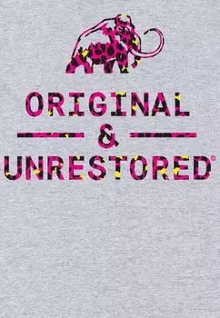 Толстовка с капюшоном ORIGINAL & UNRESTORED ANIMAL Henry Tiger, цвет Mottled Light Grey