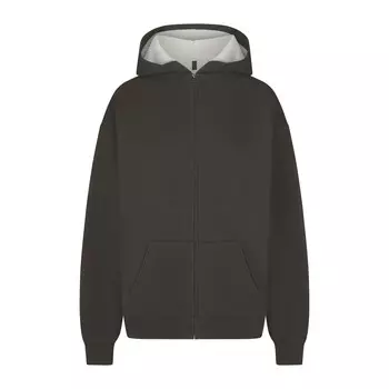 Толстовка с капюшоном oversize с вафельной подкладкой SKIMS Cotton Fleece, цвет Ash