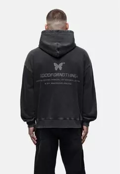 Толстовка с капюшоном OVERSIZED SPIRT WASHED PULLOVER Good For Nothing, серый