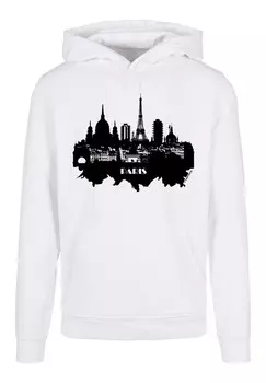 Толстовка с капюшоном PARIS SKYLINE F4NT4STIC, белый