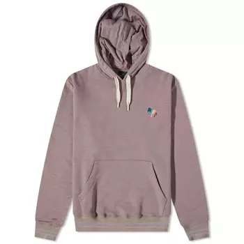 Толстовка с капюшоном Paul Smith в широкую полоску и зеброй, фиолетовый