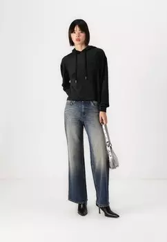 Толстовка с капюшоном PCSILLI HOODIE Pieces, черный