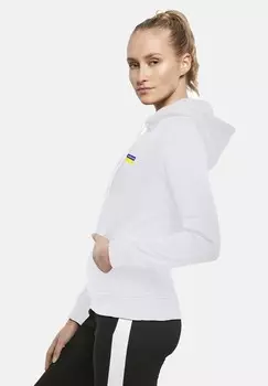 Толстовка с капюшоном PEACE FLAG WORDS Merchcode, белый