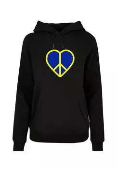 Толстовка с капюшоном PEACE HEART BASIC Merchcode, черный
