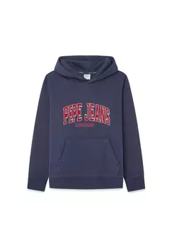 Толстовка с капюшоном PEPE JEANS HOODIE BAIN HOODIE Pepe Jeans, темно-синий