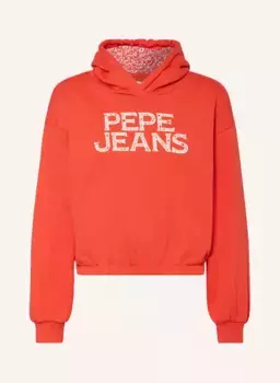 Толстовка с капюшоном Pepe Jeans, красный
