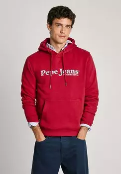 Толстовка с капюшоном Pepe Jeans, красный
