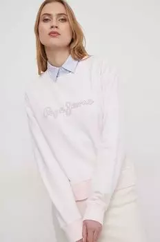 Толстовка с капюшоном Pepe Jeans, розовый