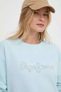 Толстовка с капюшоном Pepe Jeans, синий