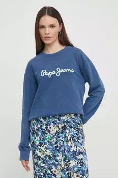 Толстовка с капюшоном Pepe Jeans, синий